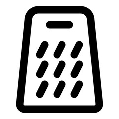 Grater icon in outline style. Simple kitchen vector — pixel-perfect icon.