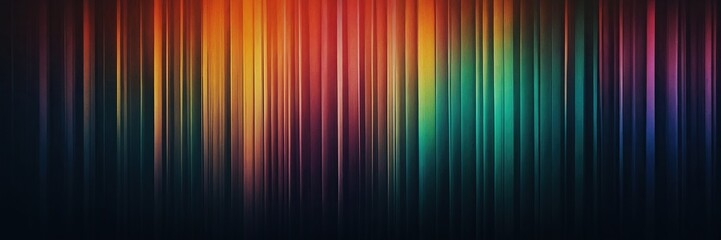 Fototapeta premium This abstract artwork evokes retro vibes through vibrant gradients and textured layers. Its modern, abstract background integrates various shapes and photographic elements with grain effects.