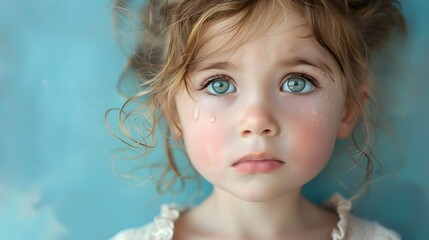 Sad Little Girl Crying