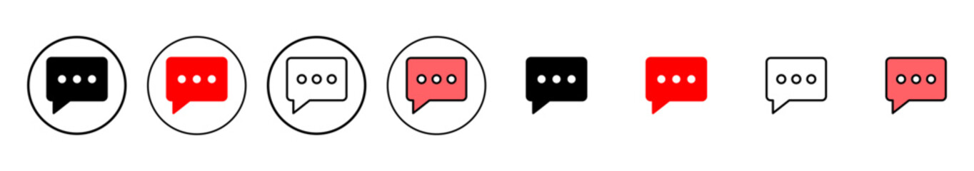 Chat icon vector illustration. speech bubble sign and symbol. comment icon. message