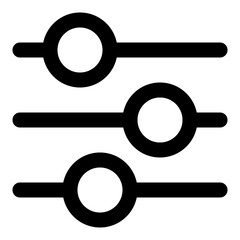 Slider line icon vector