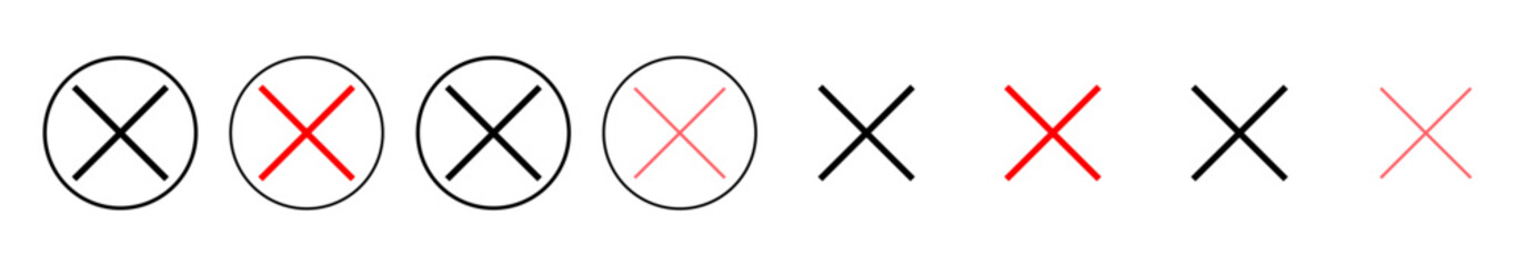 Close icon vector illustration. Delete sign and symbol. cross sign