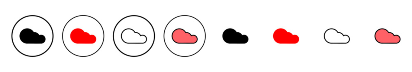 Cloud icon vector illustration. cloud sign and symbol