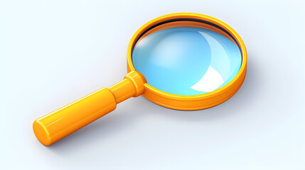 Magnifying Glass icon school 3d