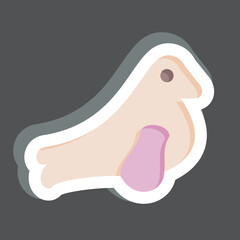 Sticker Seal. related to Sea symbol. simple design editable. simple illustration