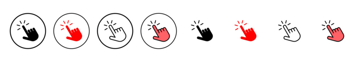 Hand click icon vector illustration. pointer sign and symbol. hand cursor icon