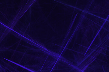 effektvolle futuristische blaue 3D-Linien, leuchtendes Design, Fraktal, Muster, Geraden, Verbindungen, Internet, System
