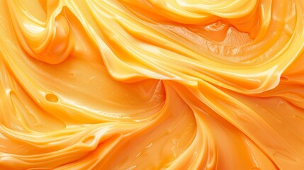 orange cream texture for applying the face skin and body on background - obrazy, fototapety, plakaty