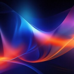 abstract digital background. dark blue and orange color