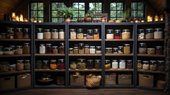  Organized Food Pantry Closet In Cozy Cottage Style Home 