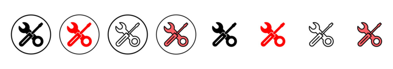 Repair tools icon vector illustration. tool sign and symbol. setting icon. Wrench and screwdriver. Service