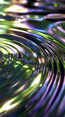 Radiant ripples spreading across a liquid surface, rendered in a photorealistic style, mobile phone wallpaper or advertising background