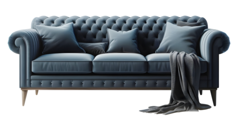 Navy blue sofa png luxurious sofa png royal blue sofa png sofa transparent background