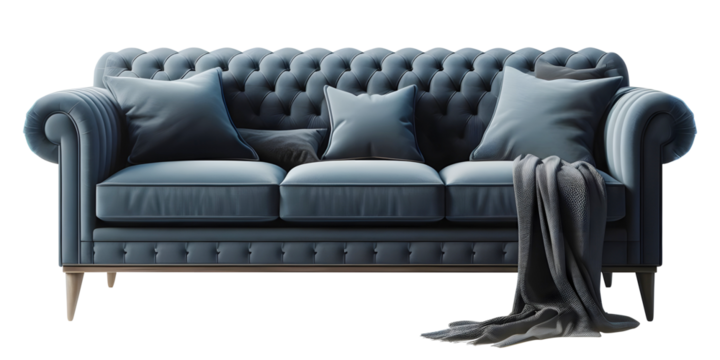 Navy blue sofa png luxurious sofa png royal blue sofa png sofa transparent background