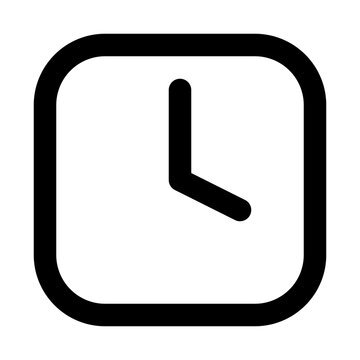 recommend clip art: Icon of square clock