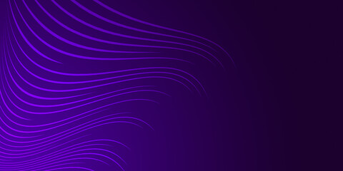 Graphic illustration, dark blue wallpaper. curved lines glowing colorful concepts. Modern digital technology background. Template for a website, cover, and background design.