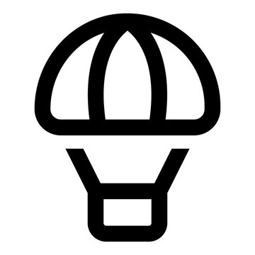 recommend clip art: Parachute vector line icon