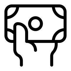 Hand Hold Money Icon