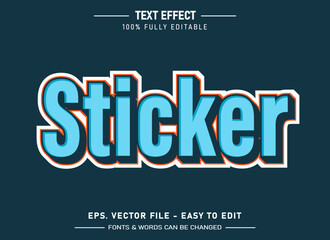 Vector strong bold retro text effect for old style