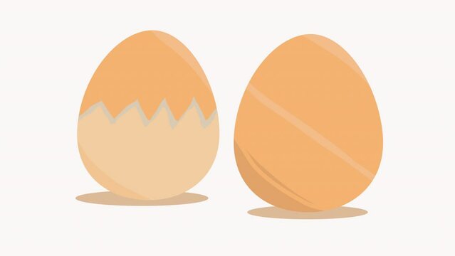 Easter egg animated icon is suitable for Easter celebration, egg business, egg food ingredient