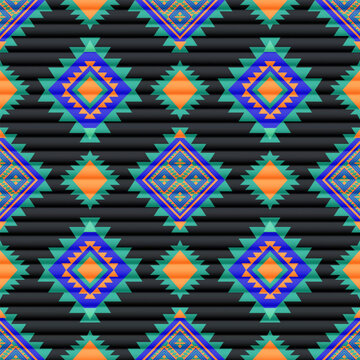 Native American patterns Beautiful geometric shapes for fabric tiles carpet backgrounds wallpaper
