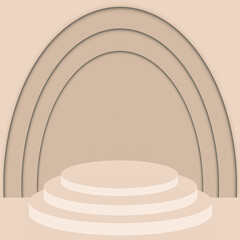 Obraz premium staircase in the house,3d interior staircases isolated on white background. the stair steps 