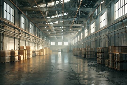 warehouse indoor view
