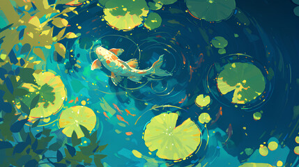 floating lily pad leaves lily pad pond Lily
