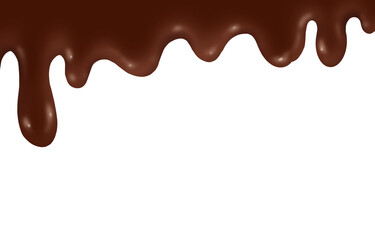 Transparent  Chocolate Splash with droplets 3d rendering. PNG