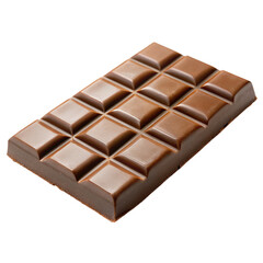 Obraz premium Chocolate bar isolated on a transparent background.