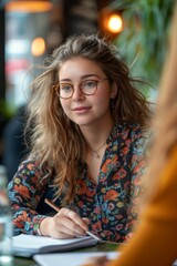 Professional Photography of a Personal Assistant Assisting Their Employer During a Business Meeting, Generative AI