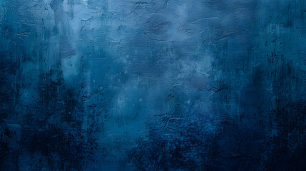 Obraz premium Pared de cemento enlucido y pintado de azul, fondo abstracto azul