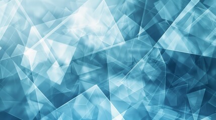 Abstract Blue Squares on Dark Blue Background