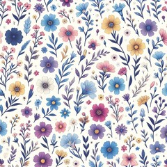 Flower and leaf small pattern textiles cloths design background
