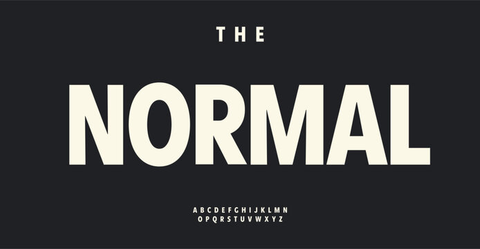 Contemporary sans serif alphabet, bold legible letters, high impactful font for trendy text logo, monogram, headline. Versatile typography with high readability and modern style. Vector typeset