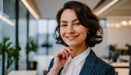 Amidst the contemporary backdrop of his office, a European businessman commands attention, symbolizing innovation and strategic vision in the realm of modern business.
