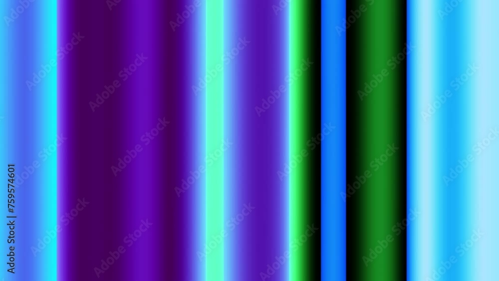 Poster looping video colorful vertical lines rotate. abstract 3d render 4k