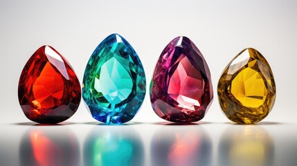 gradient crystal trio brilliance - obrazy, fototapety, plakaty