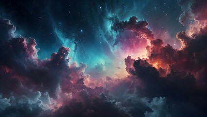 Fototapeta na wymiar Dreamy Nebulas concept Cosmic Clouds and Stardust