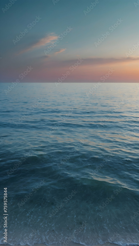 Poster gradient of tranquility concept soothing color transitions
