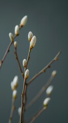 A close up of a plant with white flowers