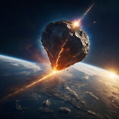 A falling meteorite