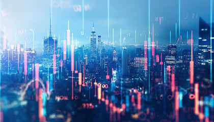 cityscape, business, chart, graph, futuristic, technology, urban, design, digital, networks, future, global, network, office, finance, skyline, data, internet, communication, skyscraper, night, energy