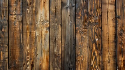 Close-Up of Wooden Fence Boards