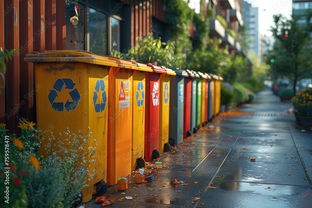 Poster a smart waste management system using sensors to optimize waste collection and recycling efforts. co