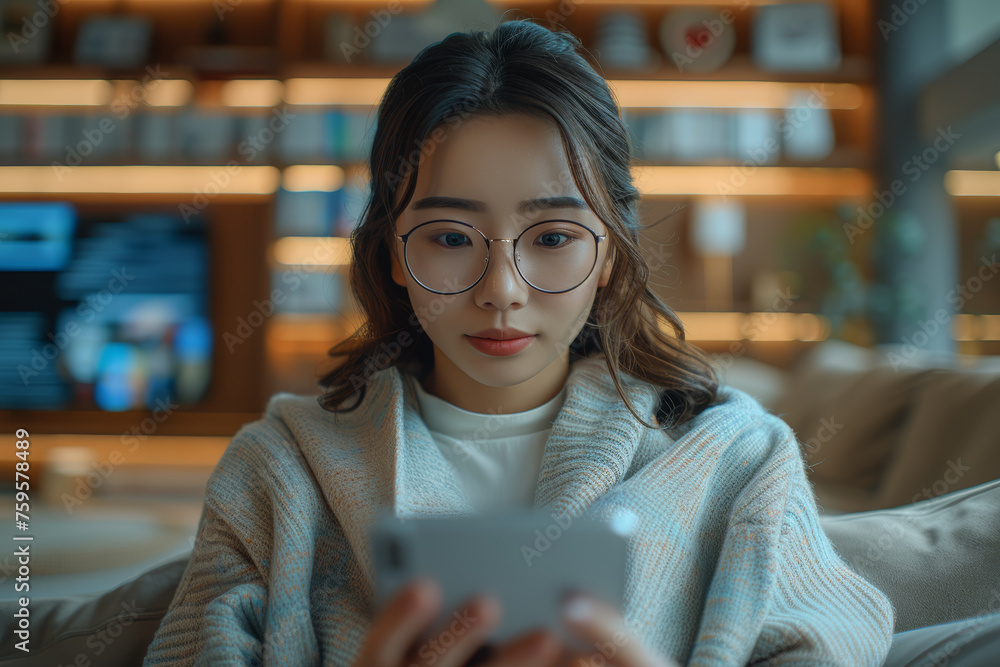 Poster an ai-powered language learning app offering personalized lessons for efficient language acquisition