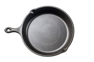 Empty Frying Pan on White Background. on a White or Clear Surface PNG Transparent Background.