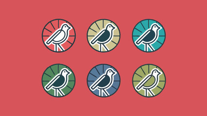 Collection of Vector Bird Icons: Detailed Illustrations for Various Purposes 