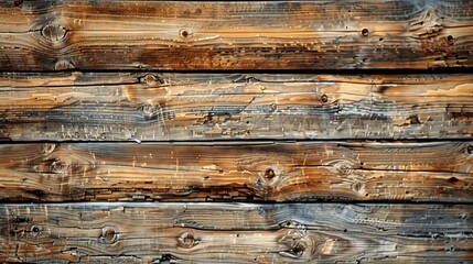 Close Up of Wooden Log Wall