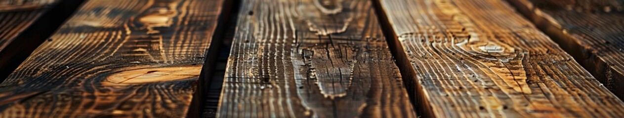Close Up of Wooden Table Top - obrazy, fototapety, plakaty